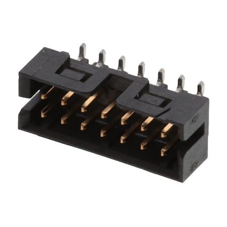 Molex 2mm MGrid Hdr Shrd SMT/Cap .76AuLF 14Ckt 87832-1423